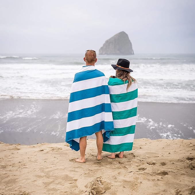 Wise Owl Outfitters Microfiber Beach Towel (7x4 ft) – Extra Large, Quick Dry, Lightweight and Sand Free for Adults at The Beach, Pool, Gym, Yoga, or for Travel and Outdoor Use