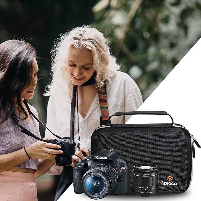 Aproca Case Compatible with Canon EOS Rebel T7, R50, R6 Mark II, R100, R50 V, R8, T6, R10, SL3, R5 Mark II, 5D Mark IV, R7, 90D, R5, T100 Camera, Portable Bag for Accessories (Case Only)