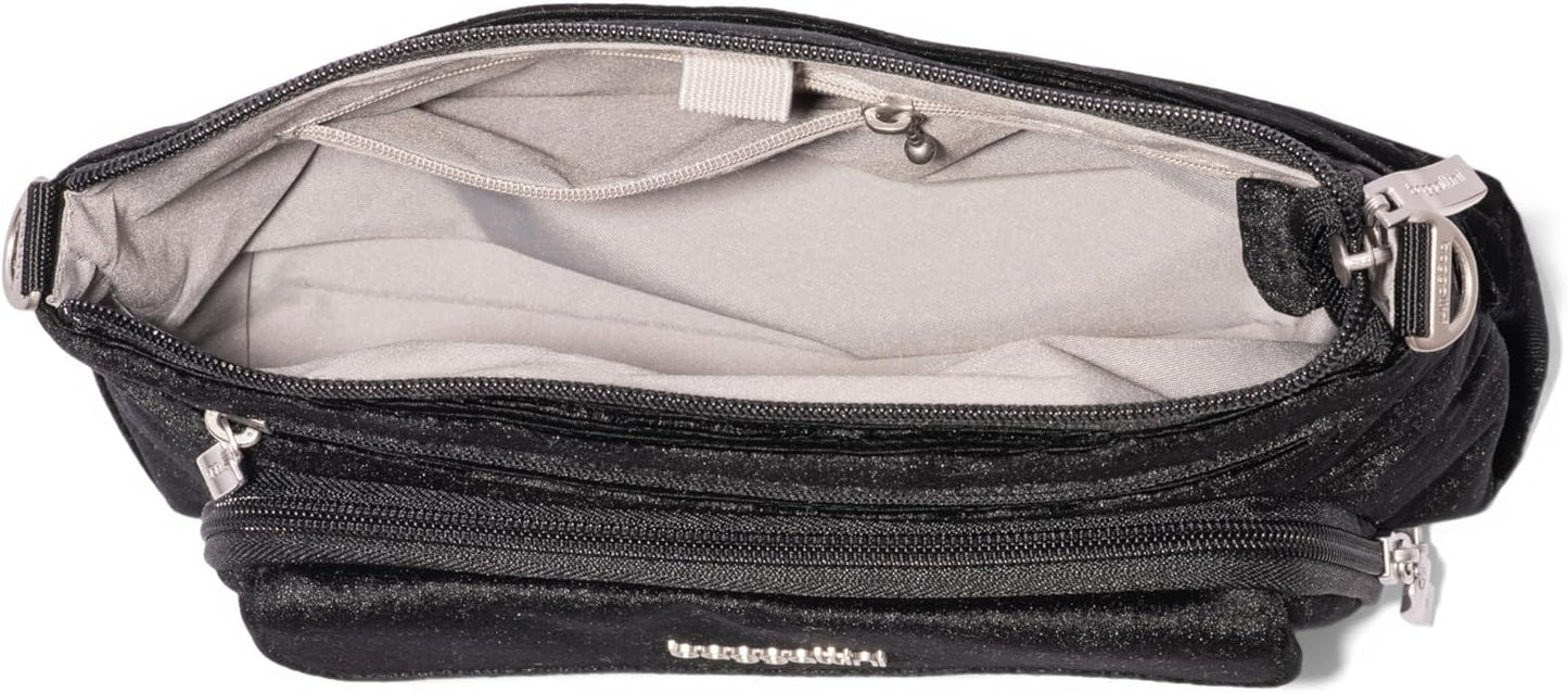 Baggallini Original Everyday 11x7.5 Crossbody Bags Rfid Protected Lightweight Nylon Zippered Travel Purse