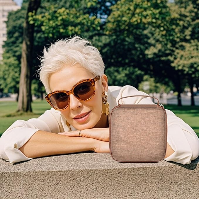 Travel Sunglass Organizer Case for Quay Polarized Sunglasses Men Women, Trendy Glasses Storage Box (Bag Only)