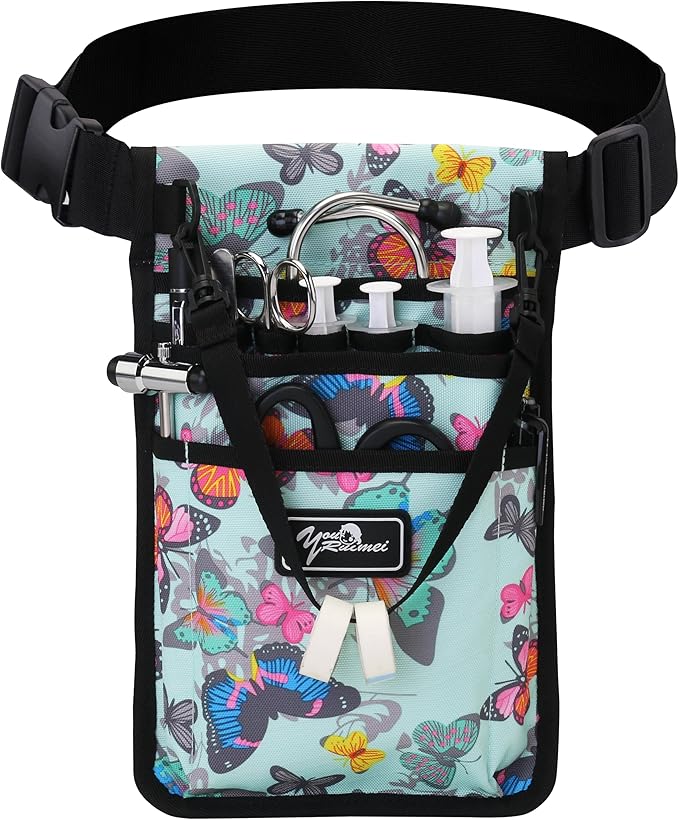 Nurse Fanny Pack for Work Kit Practical Waist Bag for Nurses Utility Belt Organizer Bag (YR-HS-S-HuDie)