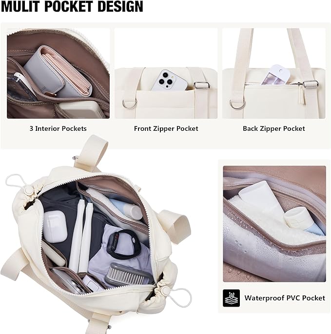 ROULENS Small Gym Bag for Women 2 Set Mini Gym Duffle Bag with Wet Compartment and Coin Wallet, Gym Tote Bag for Workout/Sport/Travel