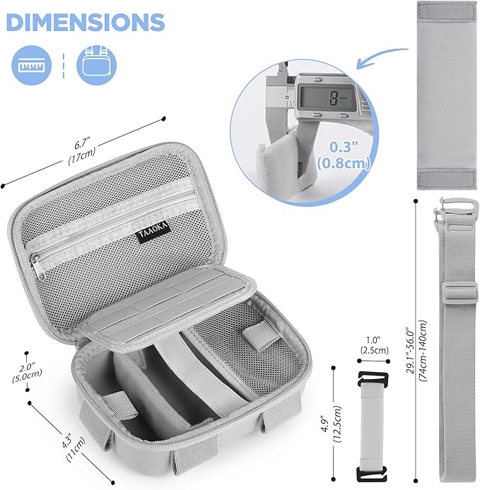 Digital Camera Case, Protective & Lightweight Camera Case with 3 Carrying Ways, Waterproof & Shockproof Small Camera Bag