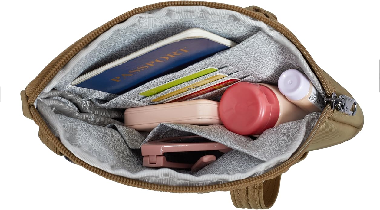 Travelon Anti-Theft Runways Slim Assymetric Crossbody