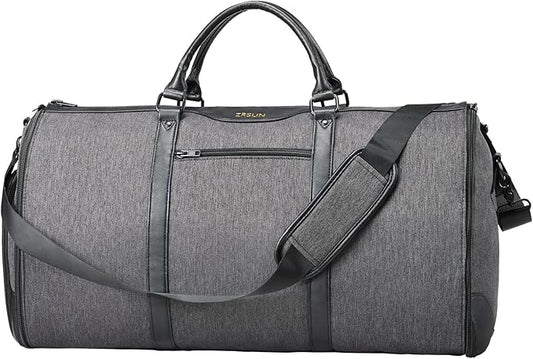 Convertible Garment Bag with Shoulder Strap, Carry on Garment Duffel Bag for Men Women,Waterproof & Wrinkle-Free Suit Carrier for Business Trips & Weekend Getaways, Foldable & Lightweight