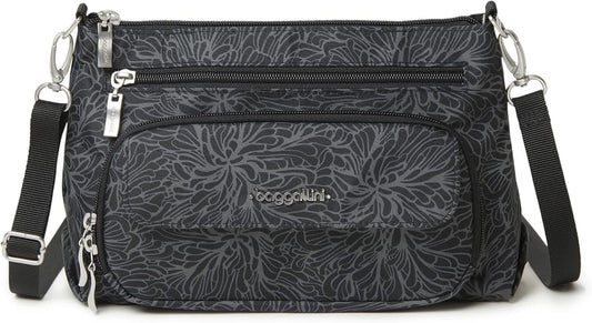 Baggallini Original Everyday 11x7.5 Crossbody Bags Rfid Protected Lightweight Nylon Zippered Travel Purse