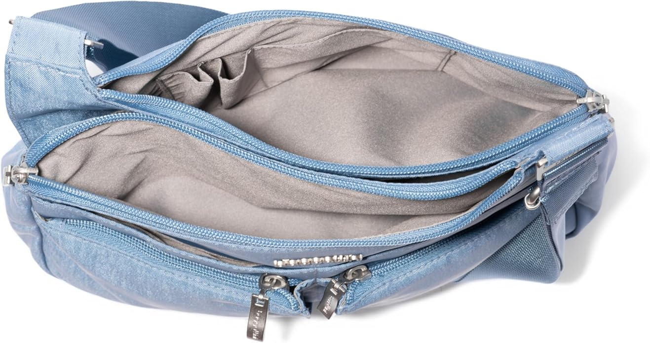 Baggallini Crossbody Travel Bag 11x8.5 Lightweight Water-resistant Nylon Handbag