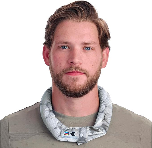KOOLGATOR Evaporative Cooling Neck Wrap – Reusable Neck Cooler with Long Lasting Relief During Hot Weather Activities, Sports, & Outdoor Work, Golf Balls, 1 Pack