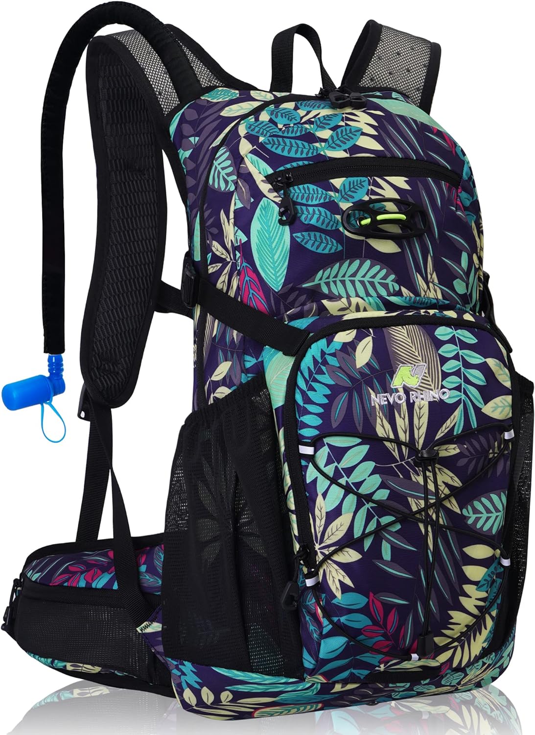 N NEVO RHINO Hydration Backpack, 18L Multipurpose Hiking Backpack with 3L Water Bladder, Water Backpack Insulated Hydration Pack Ideal for Hiking and Cycling