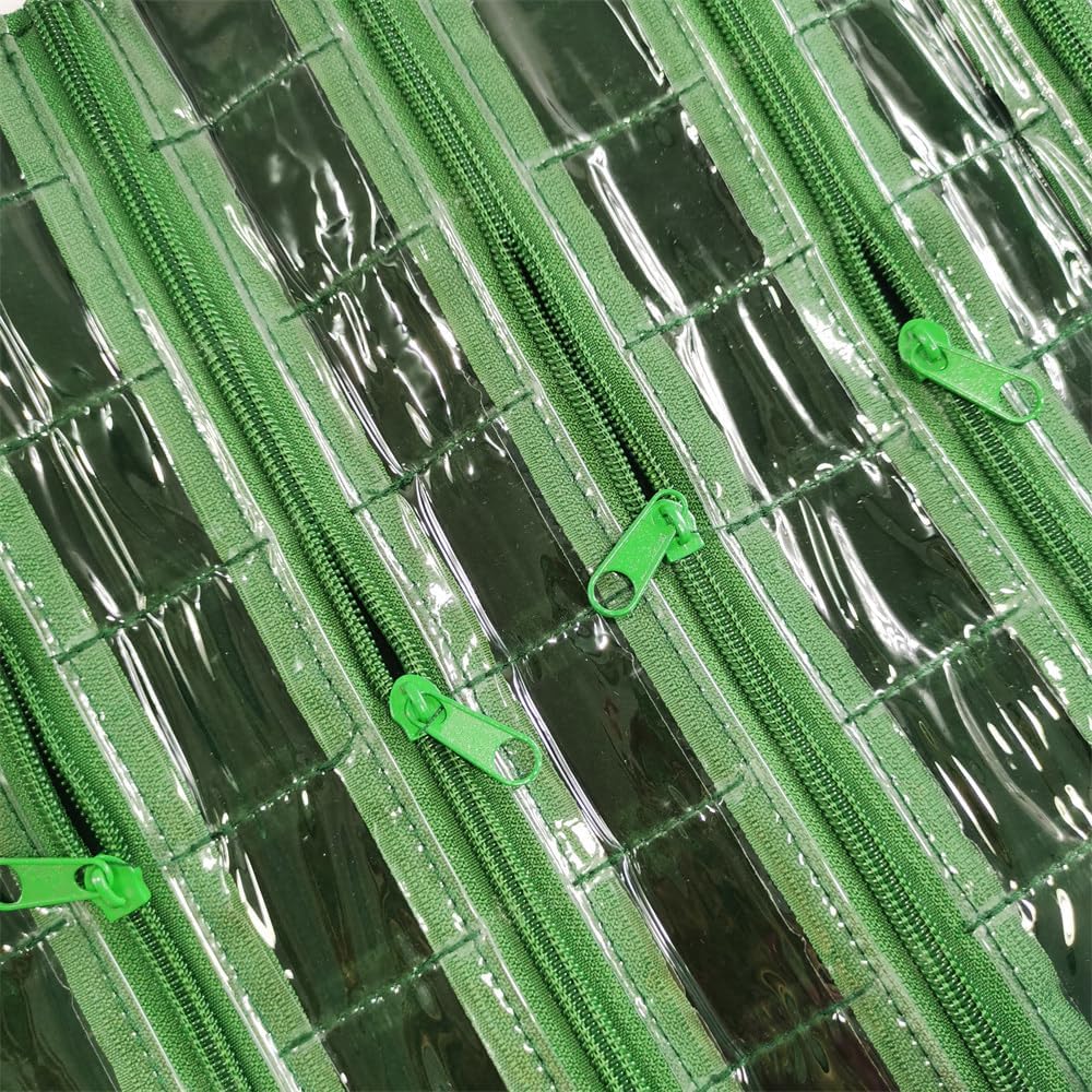 Travel Jewelry Roll Bag Portable Organizer Pouch With Grids&PVC Cover Storage Bags for Necklace, Bracelet, Bracelet,Ring, Badge, Pendant