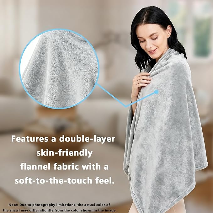 Ponchos for Women, Comfy Wearable Blanket, Gifts for People Who are Always Cold, Winter Shawl for Home, Office, Travel