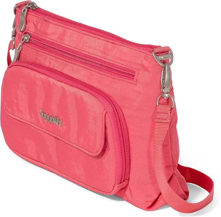 Baggallini Original Everyday 11x7.5 Crossbody Bags Rfid Protected Lightweight Nylon Zippered Travel Purse