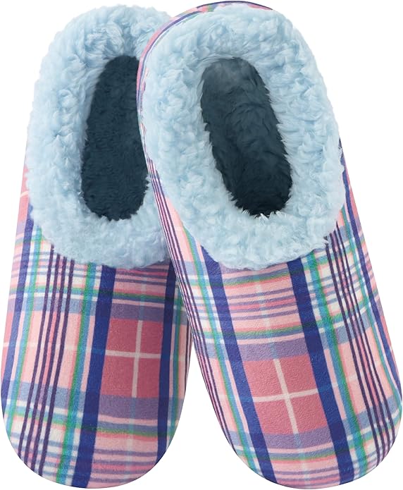 Snoozies Slipper Socks for Women Indoor, Cozy Sherpa-Lined Womens Slippers Non-Skid, Ladies Gifts