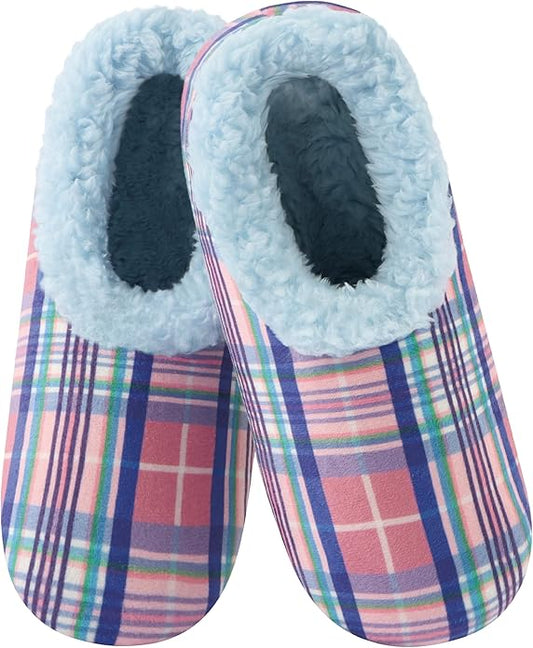 Snoozies Slipper Socks for Women Indoor, Cozy Sherpa-Lined Womens Slippers Non-Skid, Ladies Gifts