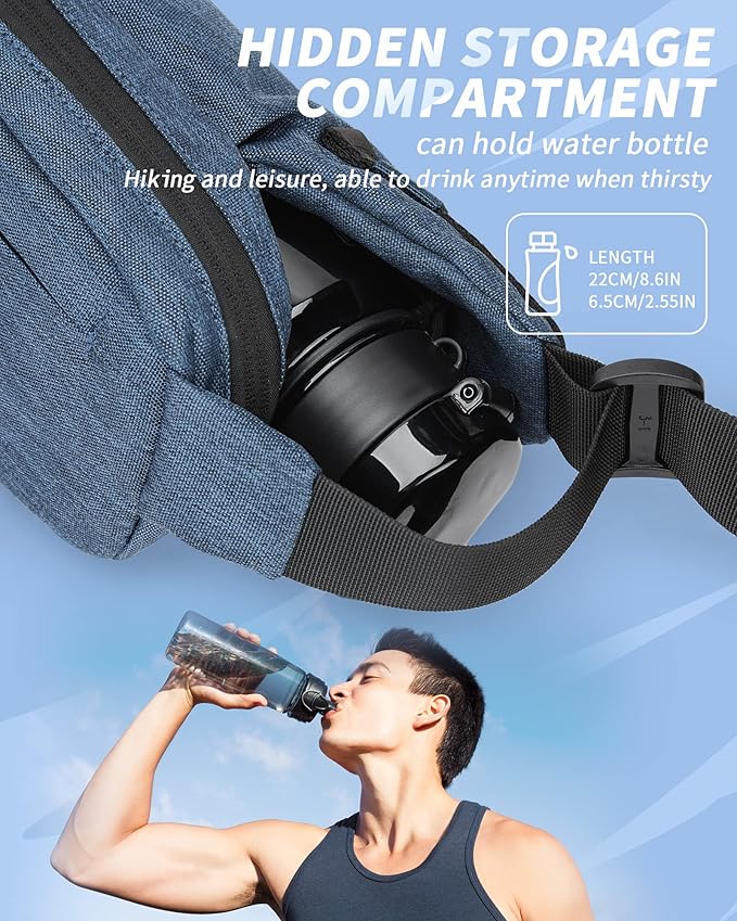 Fanny Pack For Women,Crossbody Sling Bags For Women,Waist Packs For Men,Belt Bags Travel Fanny Pack,Casual Daypack Shoulder Bag Running Tactical Man Purse