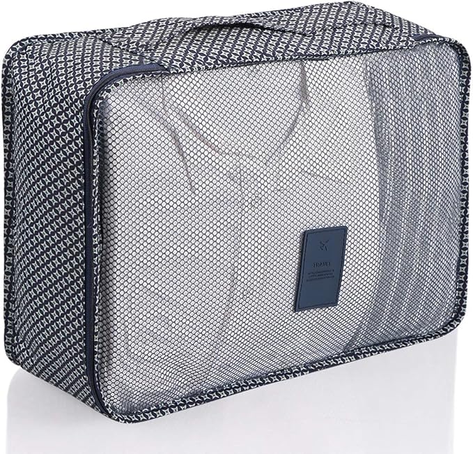 Mossio 7 Set Packing Cubes with Shoe Bag - Travel Carry On Luggage Organizer