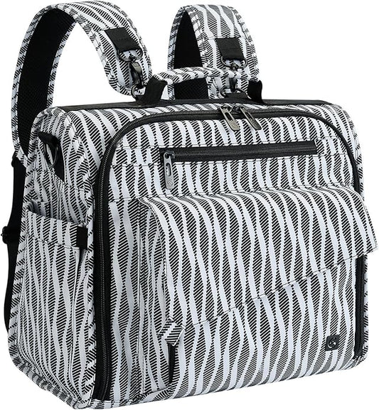 ALLCAMP Diaper Backpack, Waterproof Large Capacity Baby Bag, Multi-Function Nappy Bag with Stroller Hooks, Convertible Tote