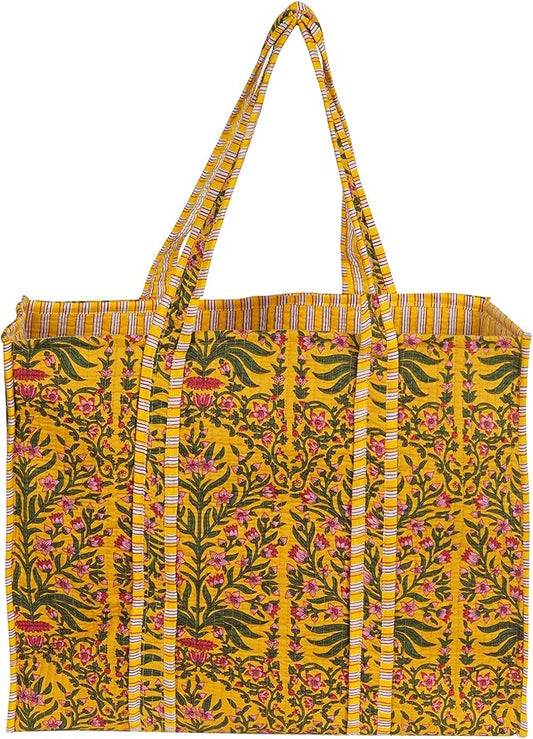 Marubhumi Women Lightweight Travel Bag Purse Cotton Shoulder Tote Bag For Shopping Grocery & Beach Bag