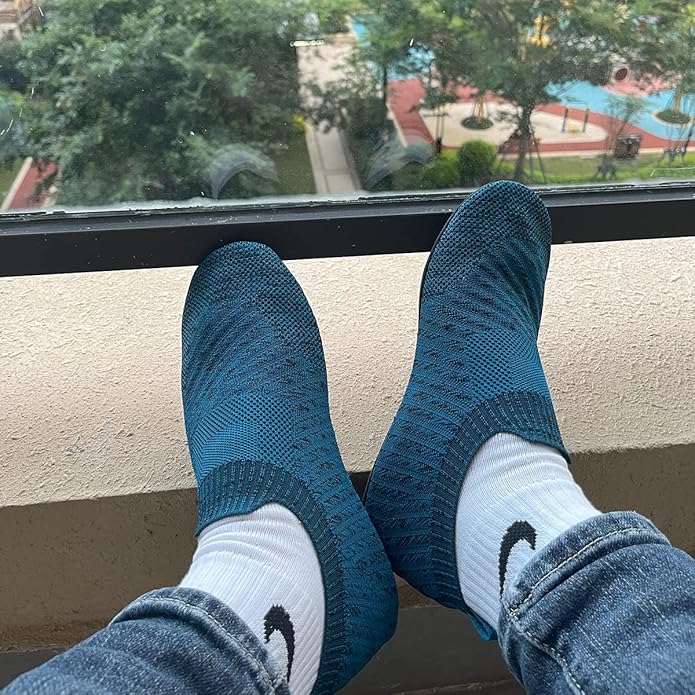 SLEVEL Lightweight Non Slip Travel Indoor Grip House Slipper Socks Unisex Adult Around The House Floor Home Shoes for Women Men