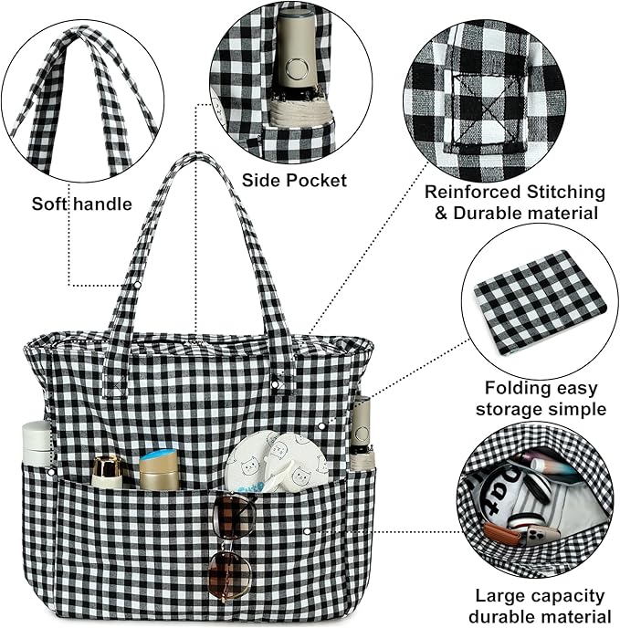 Bluboon Beach Bags for Women, Large Waterproof Tote Bag With Wet Compartment for Pool Weekender Travel Gym