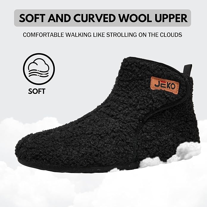 UUBARIS Bootie Slippers for Women Men Furry Warm House Sock Shoes For Indoor Outdoor Travel