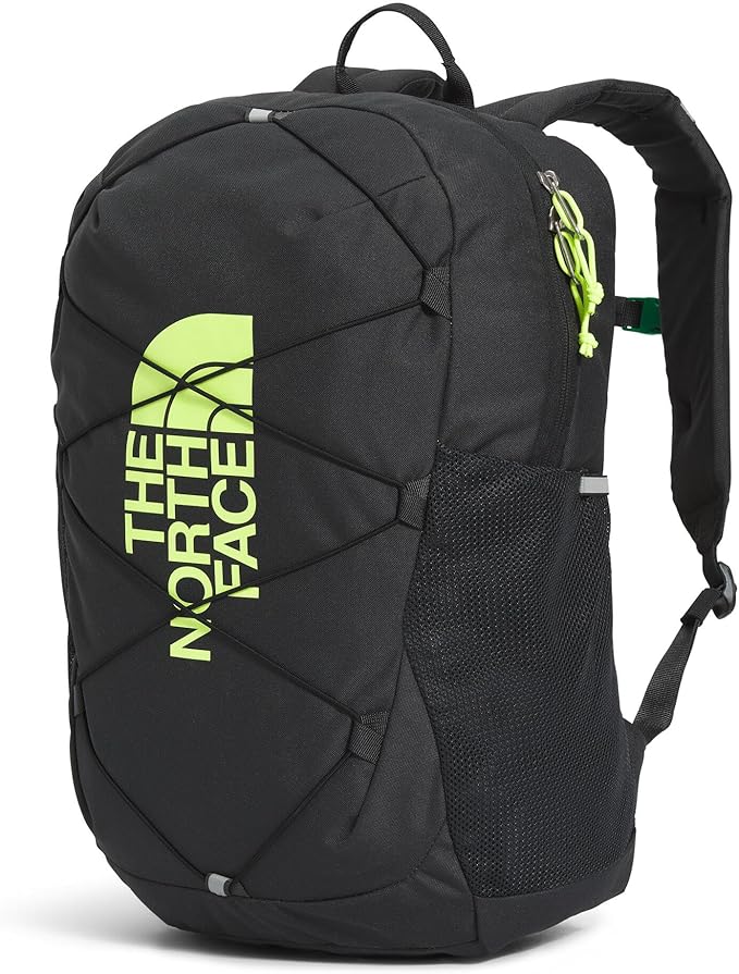 The North Face Kids' Court Jester Backpack - Water-Repellent Travel Bag, Spacious Main Compartment, for Tweens/Young Teens, Asphalt Grey/Led Yellow-NPF, One Size