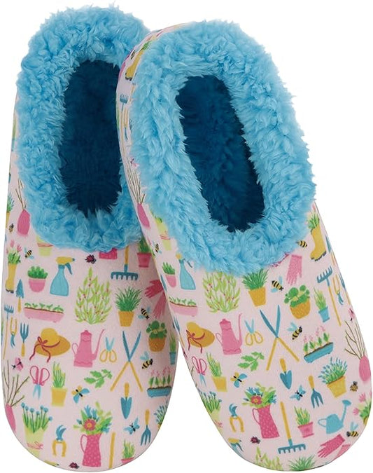 Snoozies Slipper Socks for Women Indoor, Cozy Sherpa-Lined Womens Slippers Non-Skid, Ladies Gifts