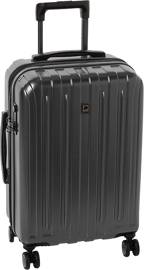 DELSEY PARIS Titanium Hardside Expandable Luggage with Spinner Wheels Carry-On Luggage, Graphite, Carry-On 21 Inch