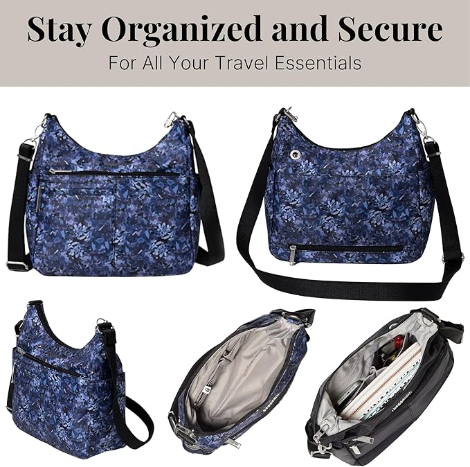 Baggallini Women's Securtex Anti-theft Free Time Crossbody Bag | Securtex, Anti-Theft