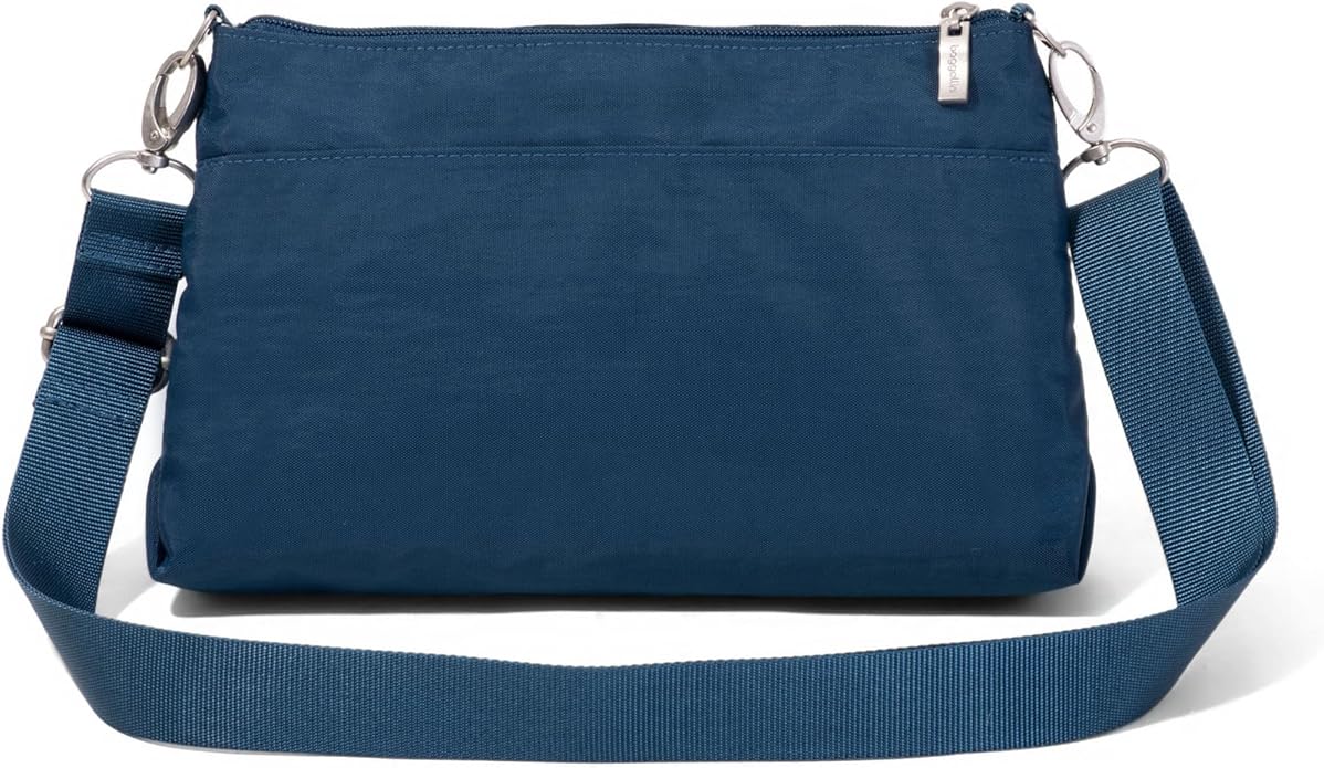 Baggallini Original Everyday 11x7.5 Crossbody Bags Rfid Protected Lightweight Nylon Zippered Travel Purse