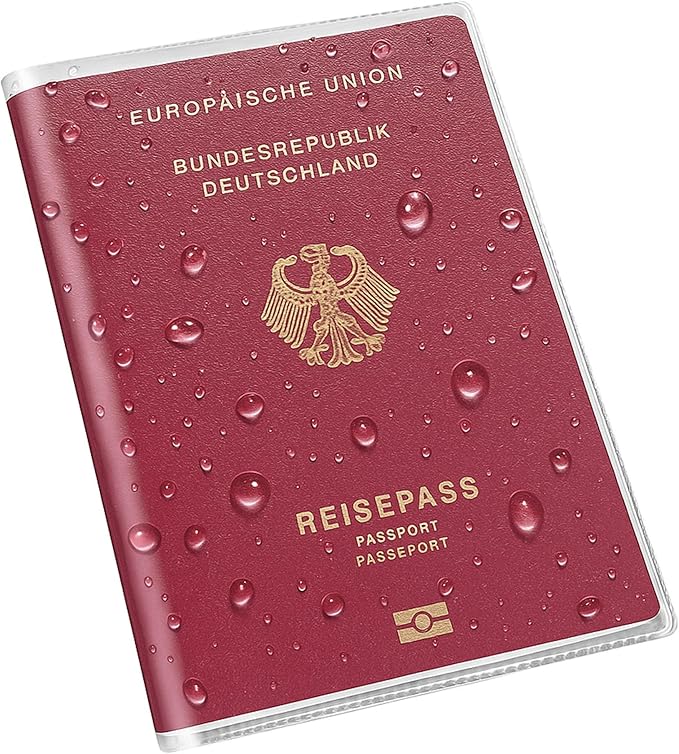 Clear Passport Cover, Waterproof Passport Protector Case, Vinyl Transparent Travel Boarding Pass Sleeve and ID Cards Holder Organizer, 10 Pack