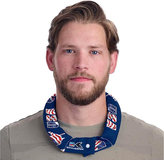 KOOLGATOR Evaporative Cooling Neck Wrap – Reusable Neck Cooler with Long Lasting Relief During Hot Weather Activities, Sports, & Outdoor Work, USA, 1 Pack