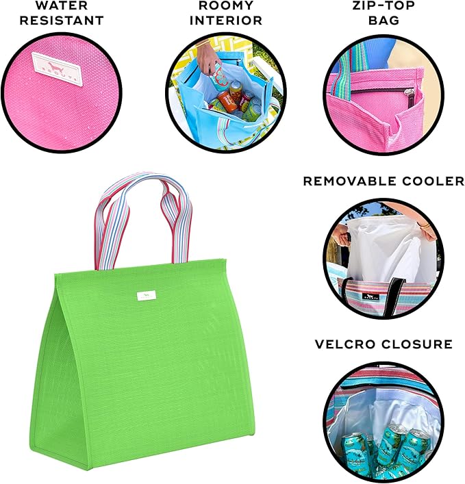 SCOUT Cold Shoulder Cooler Tote - Versatile Two in One Design, Zip-Top Tote Plus Removable Insulated Liner, Perfect for Beach, Pool, Travel