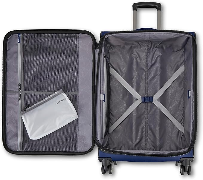 Samsonite Ascella 4 Large Checked Suitcase - Purple Dusk