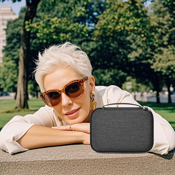 Travel Sunglass Organizer Case for Quay Polarized Sunglasses Men Women, Trendy Glasses Storage Box (Bag Only)