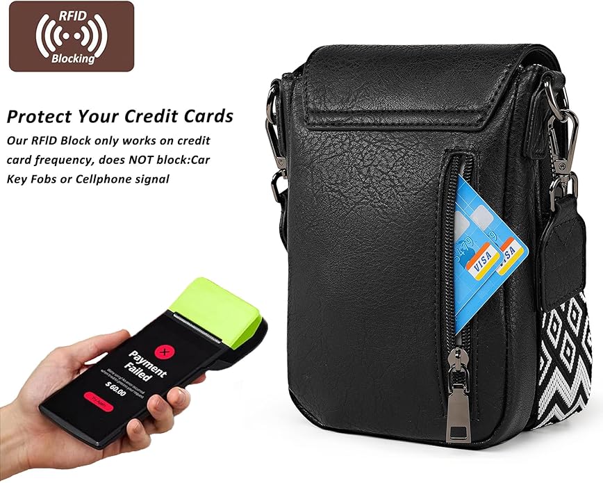 TANTOMI Small Crossbody Bags for Women, Small Purses with Card Slots Phone Purse Wide Adjustable Strap