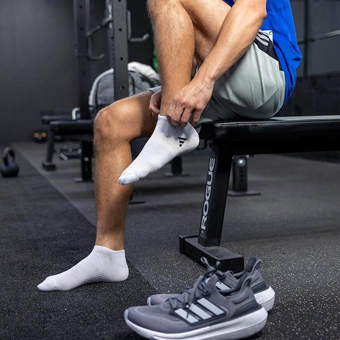 adidas Men's Superlite No Show Socks (6 Pairs) Lightweight & Breathable