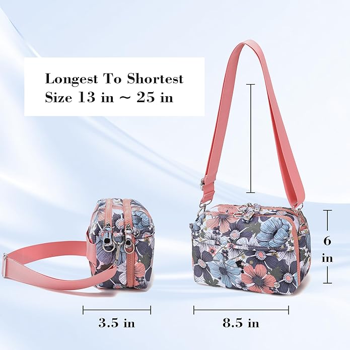 NEICOA Anti Theft Crossbody Bags for Women Nylon Small Travel Purse RFID Sling Shoulder Bag for Vacation Essentials