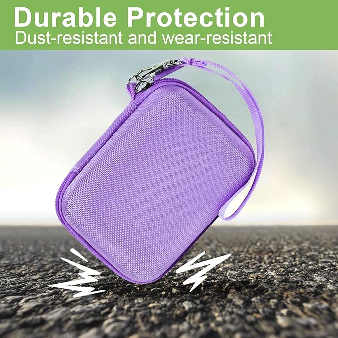 Case Compatible with VAHOIALD FHD 1080P Digital Camera/for CAMKORY Digital Point and Shoot/for KODAK PIXPRO FZ45-BK 16MP Vlogging/for IWEUKJLO/for Nsoela, Holder for SD Card More (Purple)