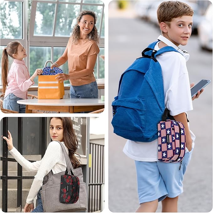 Cerbonny Small Cooler Bag Freezable Lunch Bag for Work School Travel, Leak-proof Insulated Eco-friendly Lunch Bag,