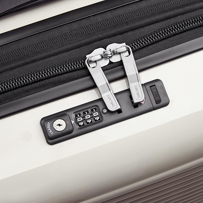 DELSEY PARIS Cruise 3.0 Hardside Expandable Luggage with Spinner Wheels, Glossy Ivory, 2 Piece Set (20/28)