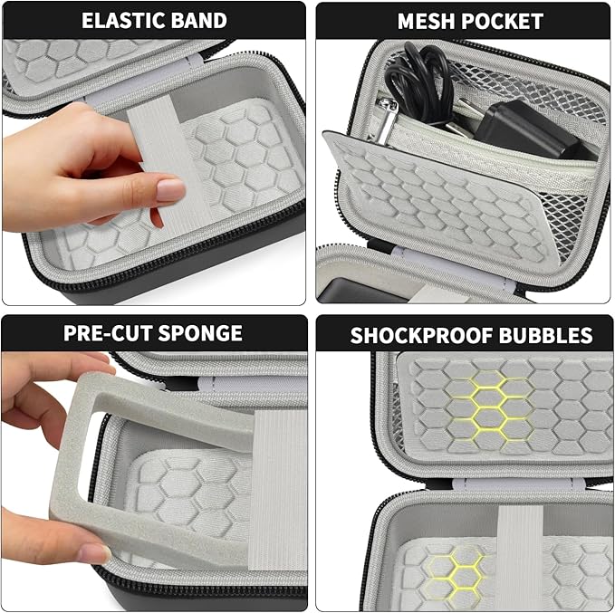 Comecase Carrying & Protective Case for Digital Camera, for CAMKORY/for Kodak Pixpro FZ45 FZ55/for Canon PowerShot ELPH 180/190 / for Sony DSCW800 DSCW830 Cameras for Travel - Black