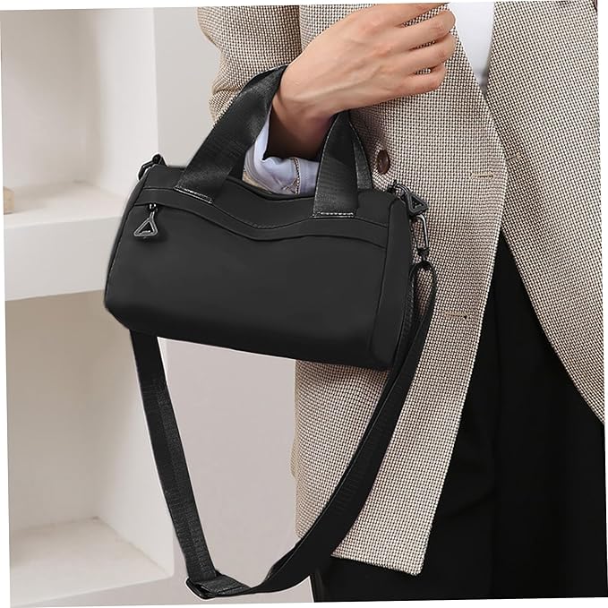 Mini Gym Bag for Women Mini Gym Bag, 9.5x4.7x5.5 inch Nylon Duffle, Handheld/Crossbody/Shoulder Duffle with Adjustable Strap, Zipper Small