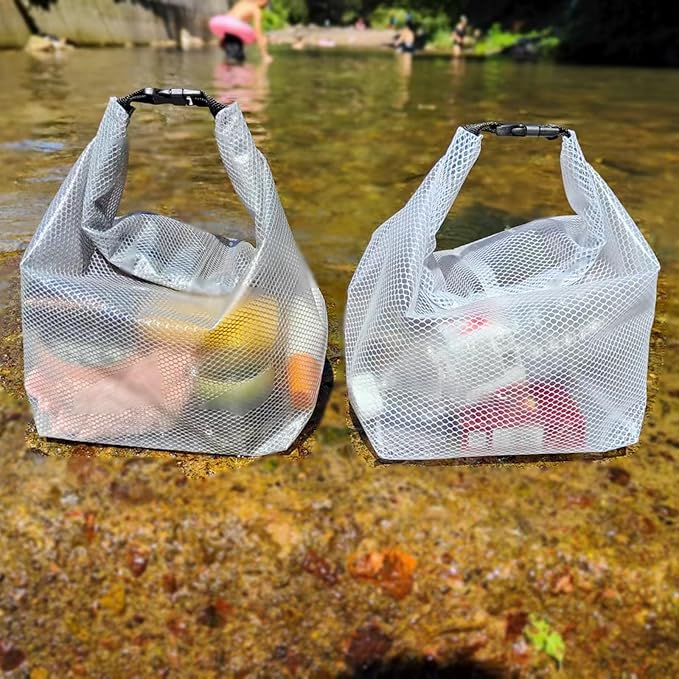 Cosmetic storage bag with dry and wet separation, wash bag, hand-held bag, portable storage bag, simple style,suitable for travel, fitness, swimming, outdoor rafting (White+Gray, Carry-On 20-Inch)