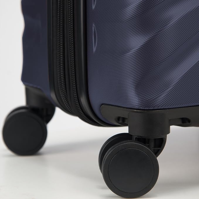 Delsey Alexis Lightweight Luggage Set 3 Piece, Double Wheel Hardshell Suitcases, Expandable Spinner Suitcase with TSA Lock and Carry On