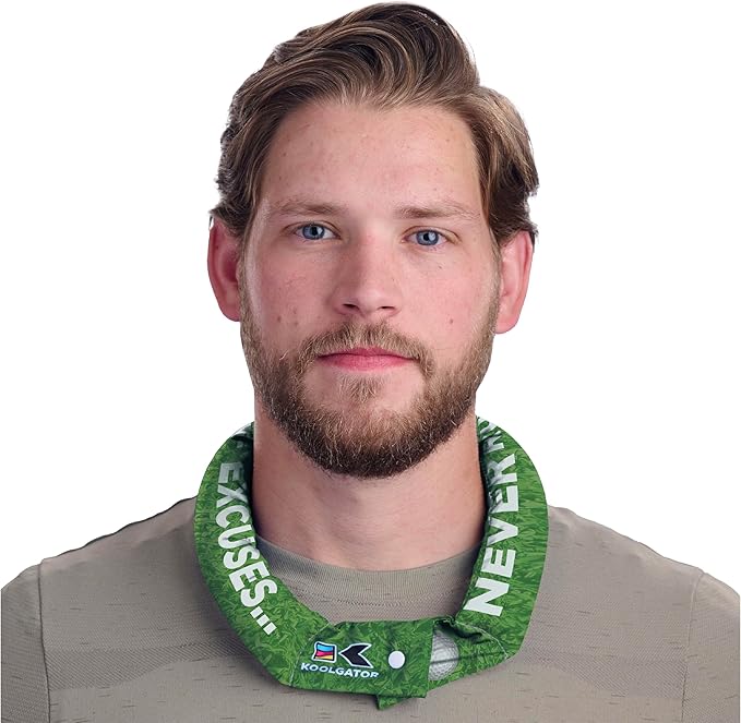 KOOLGATOR Evaporative Cooling Neck Wrap – Reusable Neck Cooler with Long Lasting Relief During Hot Weather Activities, Sports, & Outdoor Work, Golf Excuses, 1 Pack