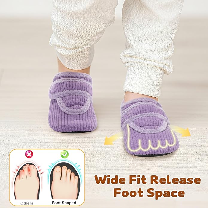 LeIsfIt Toddler Slippers Boys Girls House Shoes Soft Warm Kids House Slippers Slip on Cozy Bedroom Sock Shoes Non-slip Indoor Outdoor Slipper Shoe