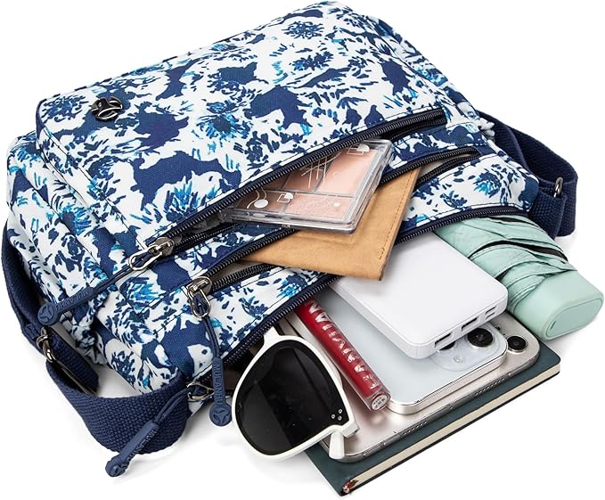 Casual Crossbody Bag with Anti Theft Pocket - Women Lightweight Water-Resistant Purse Bag