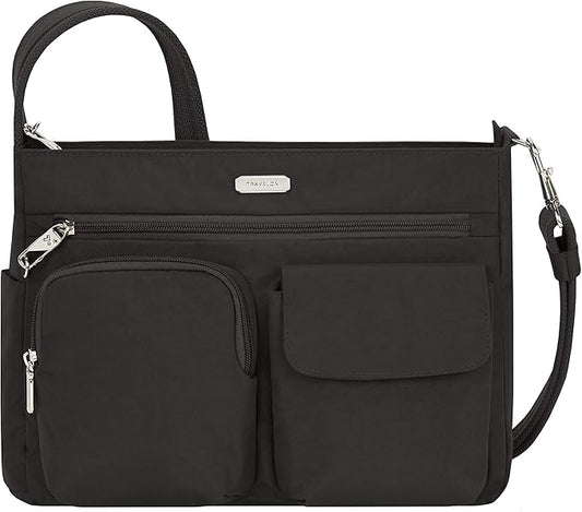 Travelon Anti-Theft Essentials Patch Pocket Crossbody Bag
