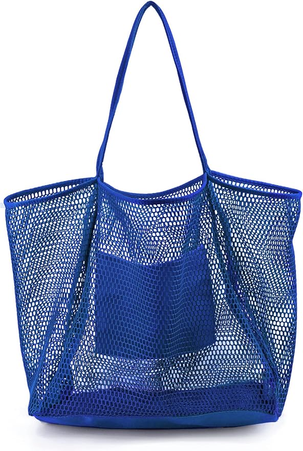 HOXIS Mesh Beach Tote Womens Shoulder Handbag